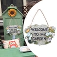 thumbnail image 1 of facefd Door Welcome Sign Decorative Front Door Patio Garden C with Watering Pot, 1 of 9