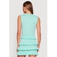thumbnail image 4 of Women's Almost Famous Heart Textured Knit Button Front Vest, 4 of 4