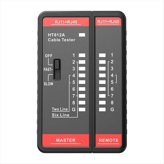 Medidor de Prueba de Línea Telefónica de Alambre HT812A, Probador de Cable, Buscador de Línea, Herramienta de Búsqueda de Línea de Tóner de Cable RJ11 RJ45