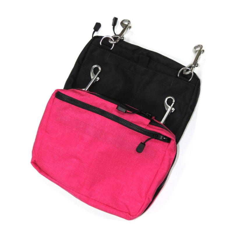 Drifting Diving Gear Storage Bag Purse Side Mount Pocket Zipper Pouch with Hooks