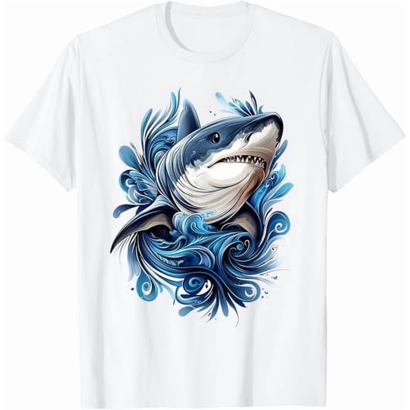 Greenink Shark Lovers Protection Species Protection Sharks Funny Adult Men Women Gifts T-Shirt