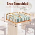 thumbnail image 4 of 2 PCS Servilletero de mesa, dispensador de servilletas plano con brazo con peso, porta rollos de papel cuadrado de elegante hierro rústico para cocina, comedor, restaurante, hotel (oro), 4 of 4