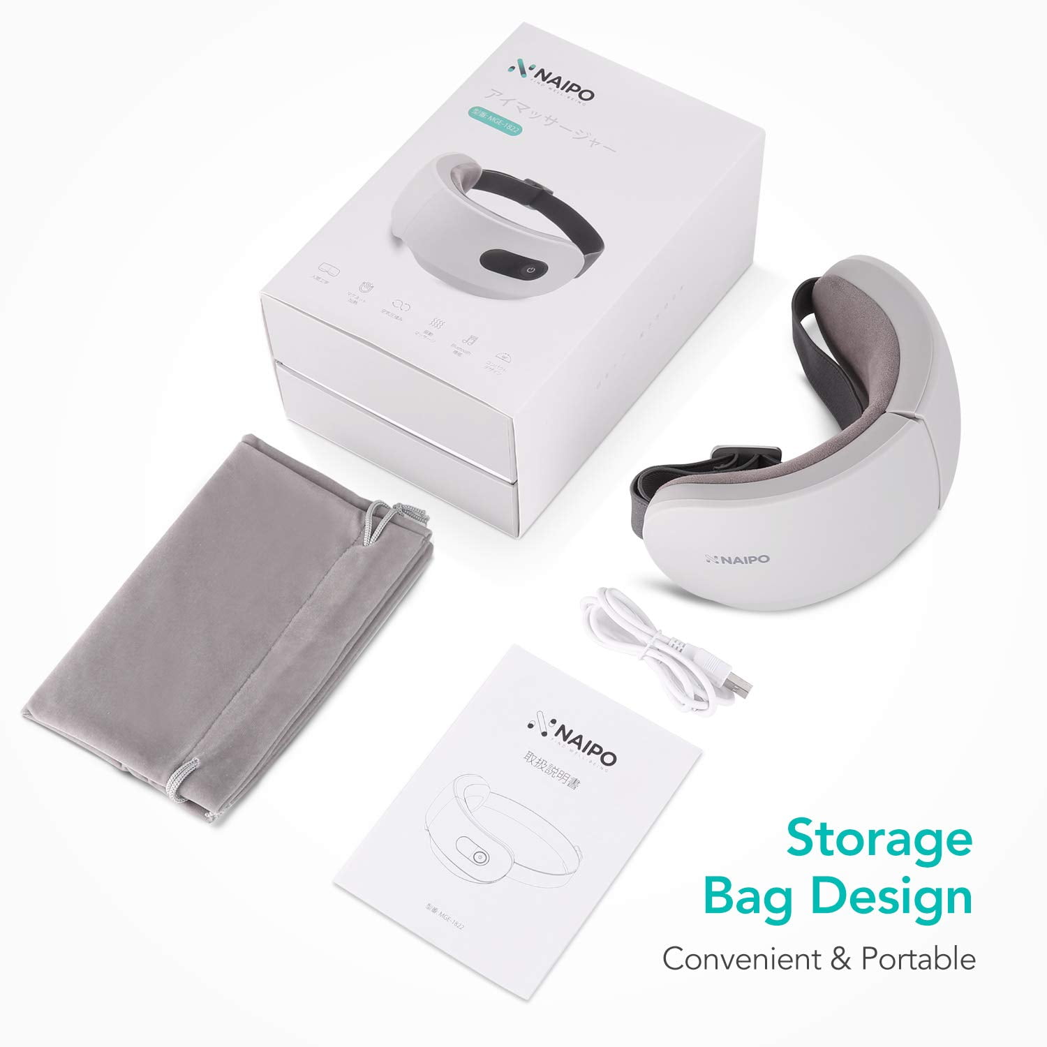 Buy Naipo Electric Eye Massager with Heat Vibration and Air Pressure to