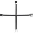 thumbnail image 1 of Llave de cruz para coche Llaves de cruz de 35 x 35 cm para ruedas Llave de cruz de acero con alto contenido de carbono para reparación de automóviles/tornillos hexagonales (plateada), 1 of 5