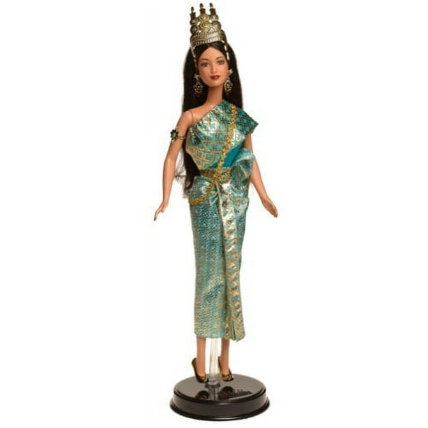 Muñeca Barbie Princesa de Camboya con Sampot tradicional de 12 pulgadas