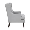 thumbnail image 6 of OakvillePark Velloria Textured Fabric Tufted Back Accent Chair, Gray, 6 of 12