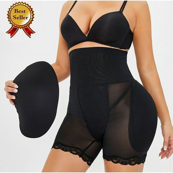 Lilvigor Women Shapewear Butt Lifter Body Shaper Seamless Boyshort High Waist Hip Padded Panty Tummy Control Panties