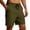 Army Green, variant on Men's Casual Stretch Cargo Shorts - Classic Drawstring Elastic Waist Relaxed Fit Work Shorts with Multiple Pockets(Bronze/M)