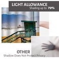 thumbnail image 6 of LALILO Kitchen Curtain Valance Beach Stand Rod Pocket Window Curtain 52"x 18" Set of 2, 6 of 6