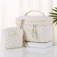 thumbnail image 1 of 2PCS Estética Linda Bolso de Maquillaje Floral Kawaii Bolso de Aseo de Algodón para Mujeres Niñas, 1 of 8