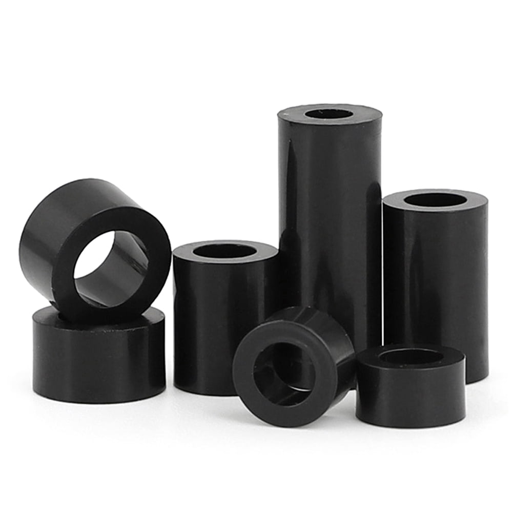 100pcs black nylon double-pass spacer column M3.2x7x20mm