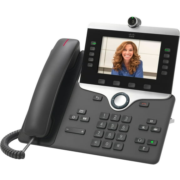 Cisco 8845 IP Phone, Corded/Cordless, Corded, Bluetooth, Wall Mountable, Charcoal