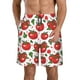 thumbnail image 1 of Balery Hand Drawn Tomatoes Traje de Baño Estilo Hawaiano para Hombre, Shorts de Secado Rápido con Bolsillos-3X-Large, 1 of 6