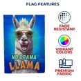 thumbnail image 5 of America Forever No Drama Llama House Flag 28 x 40 inch Double Sided Cool Sunglasses Funny Peaceful Positive Vibes Outdoor Yard Decorative Flag, 5 of 5