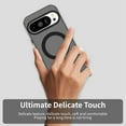 thumbnail image 5 of ELEHOLD Case For Google Pixel 9A Magnetic Shockproof Case Slim Matte Transparent Rugged Cover Skin Friendy Feel Compatibel with Mag-Safe Accessories, Black, 5 of 7