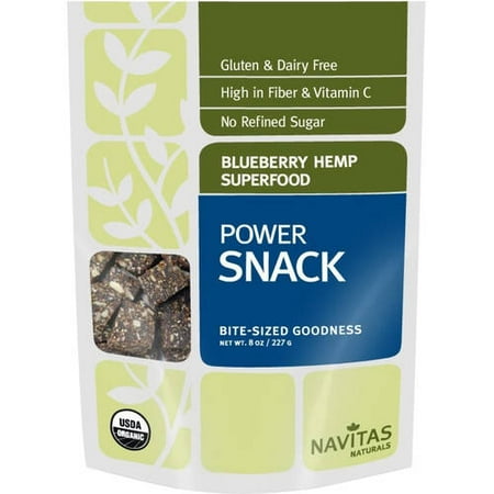 Navitas Naturals Blueberry Hemp Superfood Power Snack, 8 oz