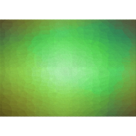 Ahgly Company Machine Washable Indoor Rectangle Transitional Dark Lime Green Area Rugs, 5' x 7'