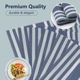thumbnail image 5 of VCVCOO Elegant Placemats Set of 6, Washable Wipeable Vinyl Table Mats, Non-slip Woven Plastic Placemats, 12x18 inch, 5 of 11