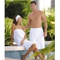 thumbnail image 4 of Boca Waffle Shower Wrap, Lightweight Mens Sauna Towel Wrap for Home, Spa or Gym - Secure & Adjustable, 4 of 5