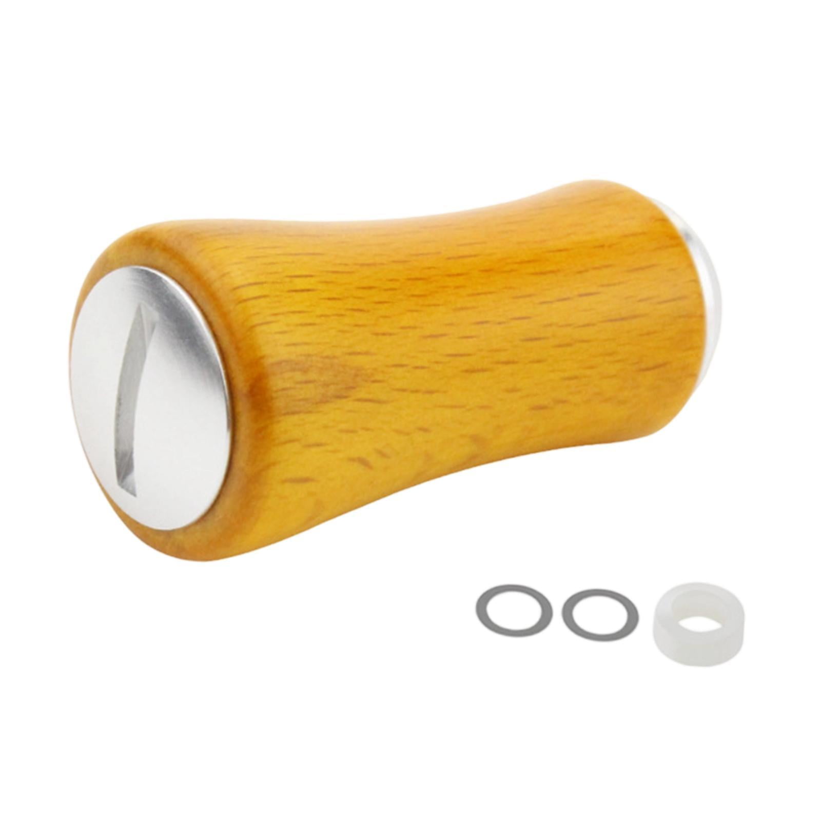 Wswqop Fishing Reel Handle Knob Easy to Install Spare Parts Lightweight Replacement Silver