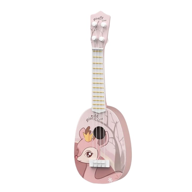 Juguete de Ukelele Portátil, Instrumento Musical con Mini Ukelele de ños Pequeños, , Principiantes, Niñas, Regalos de Cumpleaños Rosa oscuro Hugo Juguetes de ukelele