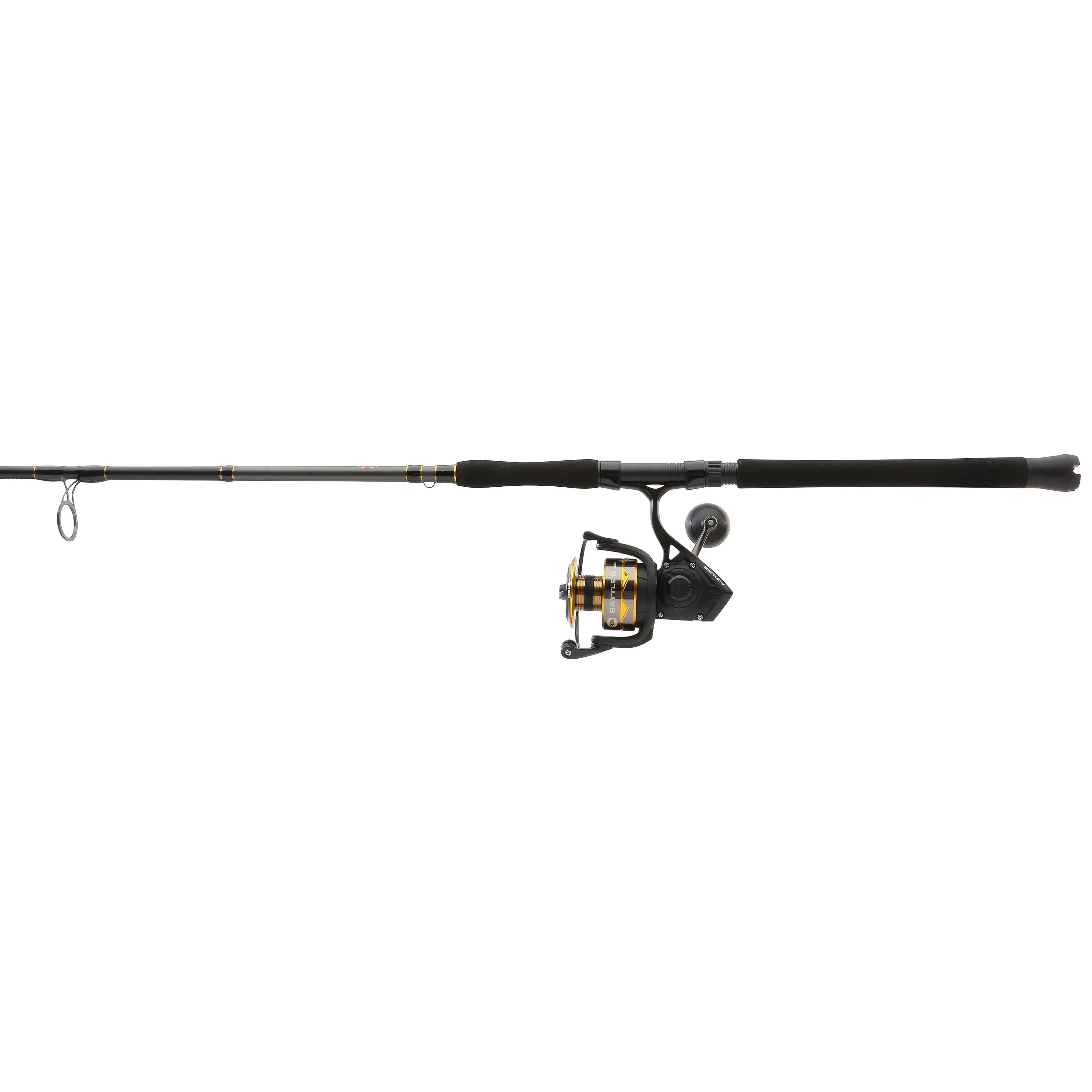 PENN Battle IV Spinning Fishing Combo, 7' Medium Heavy Rod, 6000 Size Reel