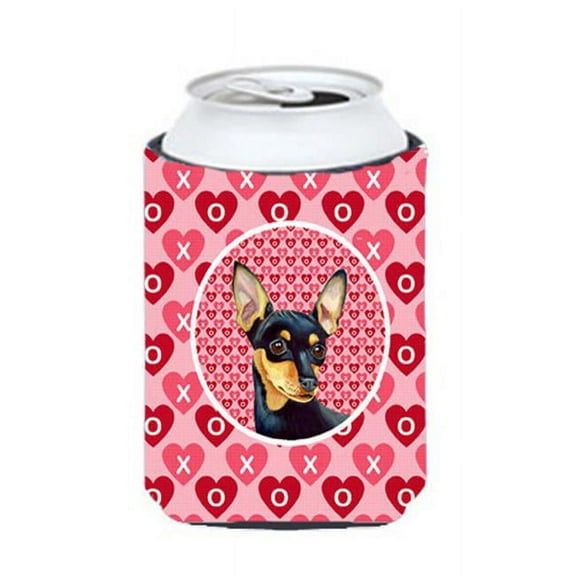 Min Pin Valentines Love And Hearts Can Or bottle sleeve Hugger - 12 oz.