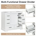 thumbnail image 6 of 36" Six Drawers Bathroom Vanity without Sink,Modern Undermount Bathroom Sink Cabinet with Multi-Functional Drawer Divider, Adjustable Shelf,White, 6 of 9