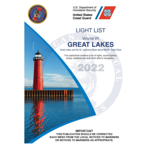 2022 USCG Light List 7 Great Lakes & the St. Lawrence River above the