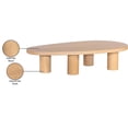thumbnail image 3 of Pemberly Row Contemporary Transitional Solid Oak Wood Coffee Table, 3 of 6