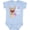 Baby Blue, variant on I Llama You with Llama Illustration Boys or Girls Baby Bodysuit