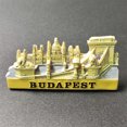 thumbnail image 2 of Imán para nevera 3D, puente en cadena de Budapest, Parlamento húngaro, 2 of 3