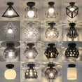 thumbnail image 3 of Lámpara de techo para pasillo, luz de pasillo moderna y sencilla para balcón, luz de arte de hierro para ventana de entrada, 3 of 5