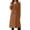 Brown, variant on IMENGL Double breasted long winter work coat, Black M, Size M-5XL