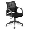 thumbnail image 1 of Leick Chaise de Bureau Réglable en Hauteur avec Dossier en Maille, Noir, 1 of 2