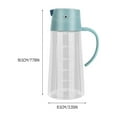 thumbnail image 3 of Oil Dispenser,Olive Oil Dispenser Bottle Leakproof Glass Oil Container With Non Slip Handle Automatic Cap And Stopper True No Drip Auto Flip Cooking Oil Dispenser For Kitchen Cooking (630ml), 3 of 6