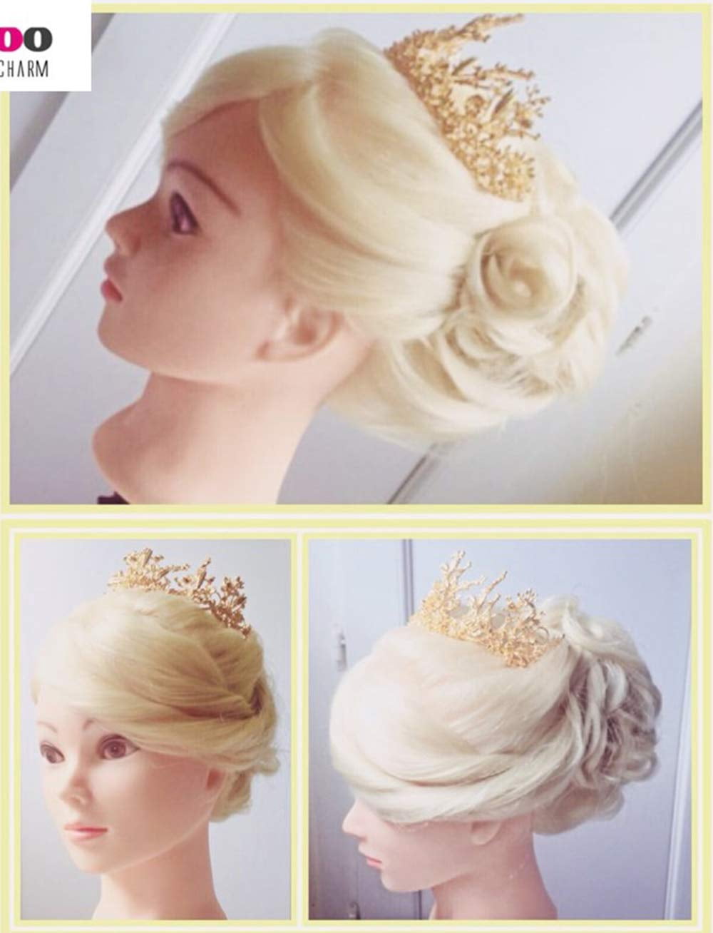 Mannequin Head,  24 Inch Creamy-White Long Hair Styling Training Head Manikin Cosmetology Doll Head with Clamp Stand and Accessories (Suitable for Straightening, Curling, Perming)