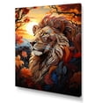 thumbnail image 2 of Designart "Exploring a Surrealistic Savannah with Lions I" Animals Wall Decor, 2 of 5
