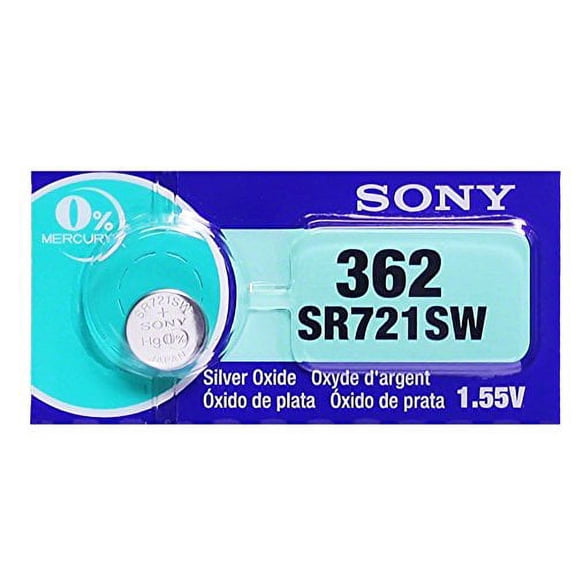 Pack of 100 Sony Batteries SR621SW - 364 Silver Oxide Watch Battery - On Tear Strip - Bulk Pack