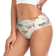 thumbnail image 2 of Fotbe Striped Vintage Planes Calzones Estampados para Mujer – Ropa Interior de Algodón, Cómoda, Suave y Elástica-Medium, 2 of 6
