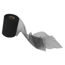 FONDOTIN Tulle Fabric for Decoration in Black 1Pack