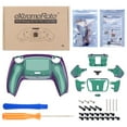 thumbnail image 4 of eXtremeRate Chameleon Green Purple Remap Kit Upgrade Board Back Shell 4 Buttons for PS5 Controller BDM 010/020, 4 of 6