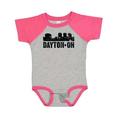 

Inktastic Dayton Skyline Grunge Gift Baby Boy or Baby Girl Bodysuit