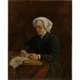 thumbnail image 3 of Adolph Tidemand 20x24 Black Modern Framed Museum Art Print Titled - Peasant Woman from Vikoy (1873), 3 of 5