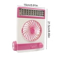 thumbnail image 3 of Iumwxz Solar Powered Portable Fan with Remote Control, USB LED Lamp and Foldable Design for Outdoor Camping, Emergency Charging and Household Use, Lightweight Cooling Fan, 3 of 6