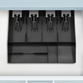 thumbnail image 1 of Mobutofu Cash Drawer Tray 1Pcs Multi-Compartment Rectangular Abs Metal for Retail Stores, 1 of 8