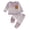 Purple, variant on YDFCWXW Toddler Baby Girl Fall Spring Outfit Checker Patchwork Long Sleeve Sweatshirt Elastic Waist Pants Newborn Clothes Set (Red, 18-24 Months)