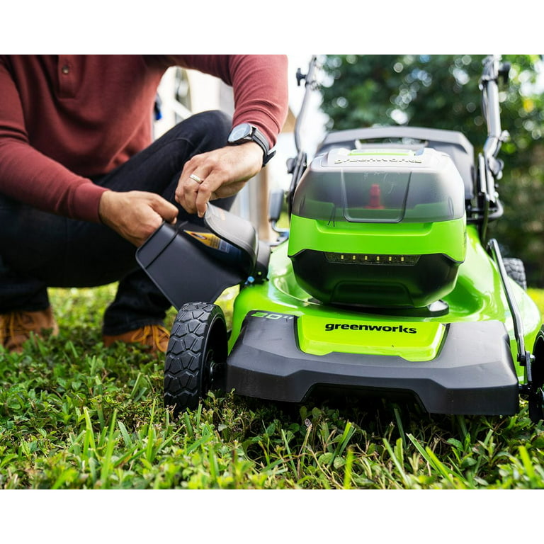 WORKSITE 2 Battery Lawn Mower Plastic 55L Garden Mower Grass Cutter 20V  Rechargeable Brushless Cordless Hand Push Lawn Mower,Lawn & Garden Tools
