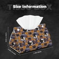 thumbnail image 6 of Lsque Spooky Cats And Halloween Pumpkins Printed Long Tissue Box Cover Holder, Facial Paper Organizer Dispenser,Triangle with Bottom Belt, PVC Leather Decorative Organizer, 6 of 9