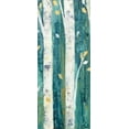 thumbnail image 2 of Purinton, Julia 8x14 Black Ornate Wood Framed with Double Matting Museum Art Print Titled - Birches in Spring Panel II, 2 of 4